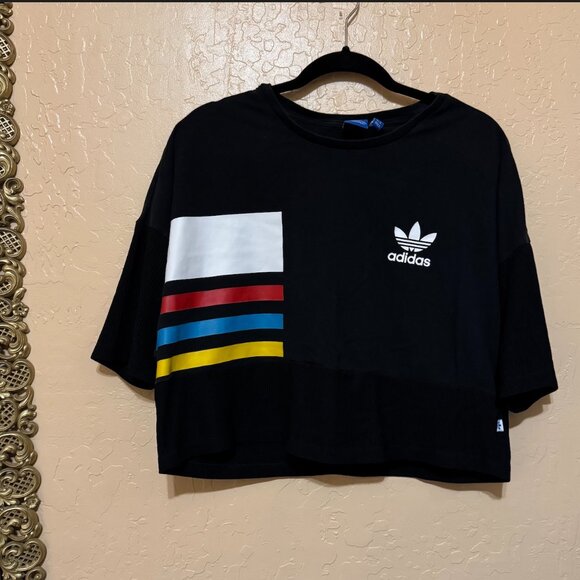 Addidas Boxy crop top Retro style - Picture 3 of 10